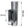Edelstahlschornstein einwandig Pr&uuml;f&ouml;ffnung mit Kasten u. Innent&uuml;r DN 150 mm Standard 0,5 mm