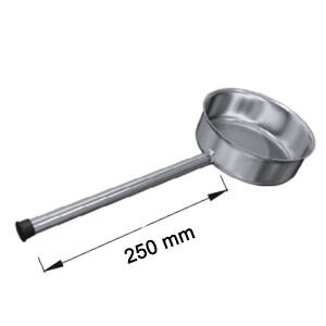 Edelstahlschornstein einwandig Kondensatschale mit Ablauf DN 130 mm Premium 0,6 mm