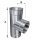 Edelstahlschornstein einwandig Feuerungsanschluss 90&deg; DN 150 mm Premium 0,6 mm