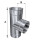 Edelstahlschornstein einwandig Feuerungsanschluss 90&deg; DN 250 mm Standard 0,5 mm