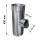 Edelstahlschornstein einwandig T-St&uuml;ck mit Zugbegrenzer DN 200 mm Standard 0,5 mm