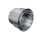Edelstahlschornstein einwandig Doppelwandfutter OS2 DN 130 mm L 100 mm Premium 0,6 mm