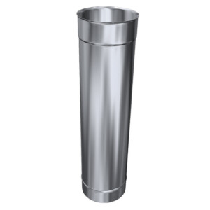 Edelstahlschornstein einwandig L&auml;ngenelement 1000 mm DN 250 mm Standard 0,5 mm