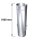 Edelstahlschornstein einwandig L&auml;ngenelement mit Abla&szlig;schlaufe 1000 mm DN 120 mm Standard 0,5 mm
