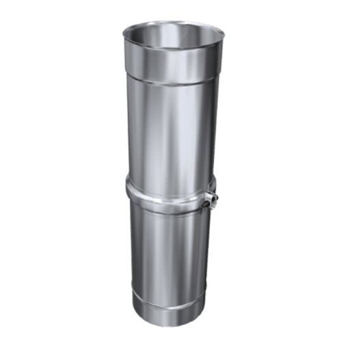 Edelstahlschornstein einwandig Justierelement L 300 - 500mm DN 180 mm Standard 0,5 mm