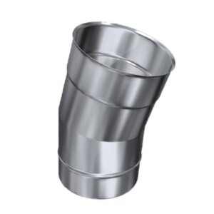Edelstahlschornstein einwandig Bogen 15&deg; DN 130 mm Premium Olymp 1,0 mm