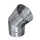 Edelstahlschornstein einwandig Bogen 45&deg; DN 150 mm Premium Olymp 1,0 mm