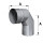 Edelstahlschornstein einwandig Bogen 90&deg; DN 150 mm Premium 0,6 mm