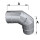 Edelstahlschornstein einwandig Bogen 90&deg; mit Revision DN 120 mm Standard 0,5 mm