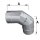 Edelstahlschornstein einwandig Bogen 90° mit Revision DN 130 mm Standard 0,5 mm