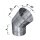 Edelstahlschornstein einwandig Bogen verstellbar 0-45&deg; DN 120 mm Standard 0,5 mm