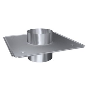 Edelstahlschornstein einwandig Schachtabdeckung DH DN 160 mm Premium 0,6 mm