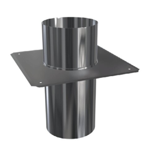 Edelstahlschornstein einwandig Schachtabdeckung DH-FU DN 100 mm Premium Olymp 1,0 mm