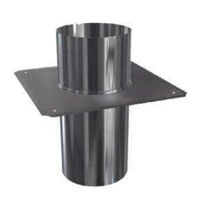 Edelstahlschornstein einwandig Schachtabdeckung DH-FU DN 100 mm Premium Olymp 1,0 mm