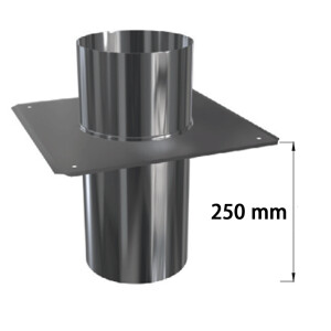 Edelstahlschornstein einwandig Schachtabdeckung DH-FU DN 150 mm Premium 0,6 mm