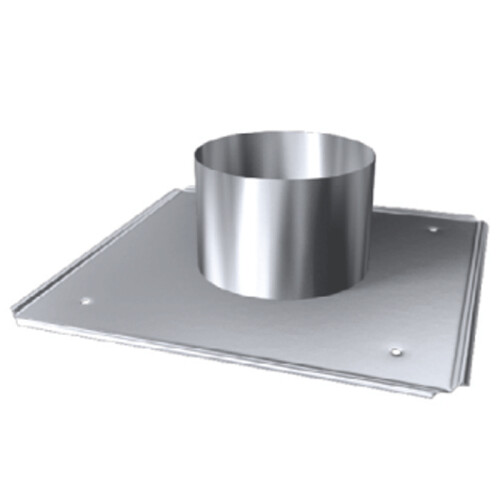 Edelstahlschornstein einwandig Schachtabdeckung mit Hinterl&uuml;ftung DH PS (DHW) DN 180 mm Premium 0,6 mm