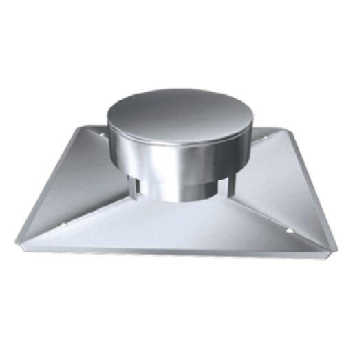 Edelstahlschornstein einwandig Schachtabdeckung DHA DN 80 mm Standard 0,5 mm