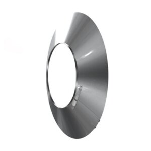 Edelstahlschornstein einwandig Wandrosette DN 100 mm