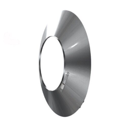 Edelstahlschornstein einwandig Wandrosette DN 160 mm