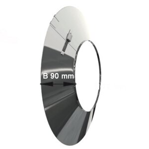 Edelstahlschornstein einwandig Wandrosette DN 160 mm