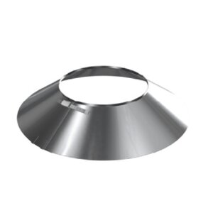 Edelstahlschornstein einwandig Wetterkragen DN 300 mm
