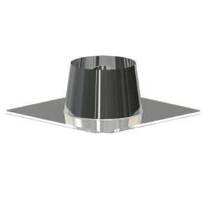 Edelstahl Flachdach Durchf&uuml;hrung 0&deg; DW 80 mm