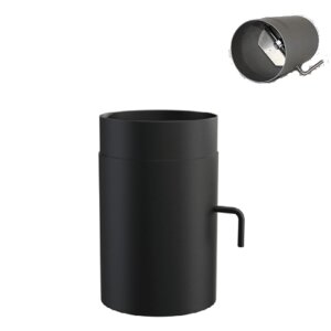 Rauchrohr Ofenrohr DN 150 mm L&auml;ngenelement mit Drosselklappe L/250 mm Senotherm schwarz