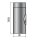 Rauchrohr Ofenrohr DN 150 mm L&auml;ngenelement mit Revision L/500 mm Senotherm schwarz
