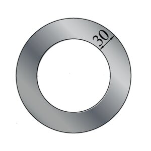 Rauchrohr Ofenrohr Wandblende DN 150 mm Randbreite 3 cm Senotherm schwarz