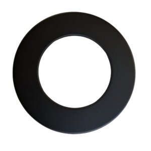Rauchrohr Ofenrohr Wandblende DN 150 mm Randbreite 5 cm Senotherm schwarz