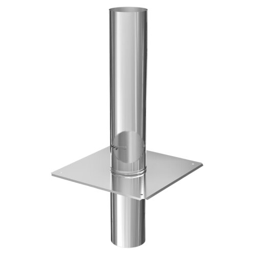 Schornsteinverl&auml;ngerung / Kaminverl&auml;ngerung EW 500 mm mit Pr&uuml;f&ouml;ffnung DN 80 mm Standard 0,5 mm