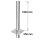 Edelstahl Schornsteinverl&auml;ngerung / Kaminverl&auml;ngerung 1000 mm einwandig DN 180 mm Standard 0,5 mm