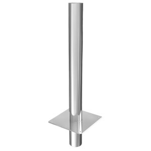 Edelstahl Schornsteinverl&auml;ngerung / Kaminverl&auml;ngerung 1000 mm einwandig DN 200 mm Standard 0,5 mm