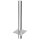 Edelstahl Schornsteinverl&auml;ngerung / Kaminverl&auml;ngerung 1000 mm einwandig DN 200 mm Standard 0,5 mm