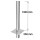 Edelstahl Schornsteinverl&auml;ngerung / Kaminverl&auml;ngerung 1000 mm einwandig DN 200 mm Standard 0,5 mm