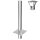 Edelstahl Schornsteinverlängerung / Kaminverlängerung 1000 mm einwandig mit Regenhaube DN 300 mm Premium 0,6 mm