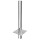 Edelstahl Schornsteinverl&auml;ngerung / Kaminverl&auml;ngerung 1000 mm einwandig mit Pr&uuml;f&ouml;ffnung DN 180 mm Standard 0,5 mm