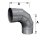 Edelstahlschornstein einwandig Bogen verstellbar 0-90° DN 80 mm Premium 0,6 mm