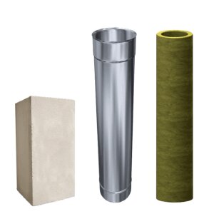 Leichtbauschacht F90 Schacht-Element 1000 mm &Oslash; 150 mm