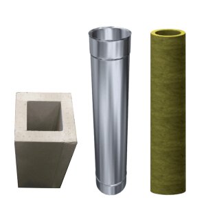 Leichtbauschacht F90 Schacht-Element 1000 mm &Oslash; 150 mm