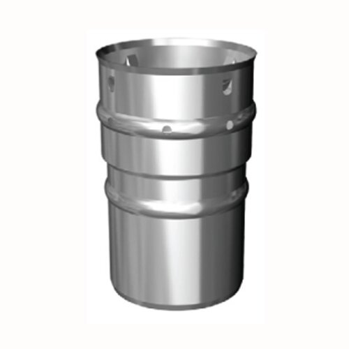 Edelstahl Flexrohr Verbindungsst&uuml;ck DN 80 mm Starr - Flex