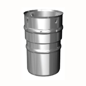 Edelstahl Flexrohr Verbindungsst&uuml;ck DN 80 mm Starr - Flex