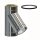 Edelstahlschornstein Feuerungsanschluss 45&deg; doppelwandig f&uuml;r &Uuml;berdruck-Betrieb DW 160 mm Premium 0,6 mm