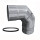 Edelstahlschornstein einwandig Bogen / Winkel 93&deg; mit Revision DN 130 mm