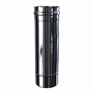 Edelstahl Pr&uuml;f&ouml;ffnung Luft-Abgas-System konzentrisch DN 80/125 mm 0,4 mm