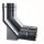 Edelstahl Luft-Abgas-System konzentrisch Bogen 93&deg; mit Auflage DN 100/150 mm 0,5 mm