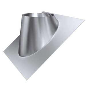 Edelstahl Luft-Abgas-System konzentrisch Dachdurchf&uuml;hrung 35&deg; - 50&deg; DN 125 mm