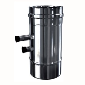 Edelstahl Luft-Abgas-System konzentrisch L&auml;ngenelement mit Messstutzen 1/2&quot; DN 100/150 mm 0,5 mm