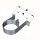 Edelstahl Wandhalter Luft-Abgas-System konzentrisch DN 125 mm