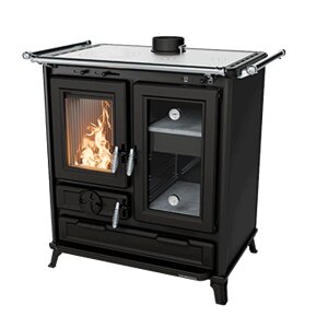 Thermorossi Klarissa Evo K&uuml;chenofen &ndash; Holzherd mit Backfach &amp; Gusskochplatte 8,2 kW